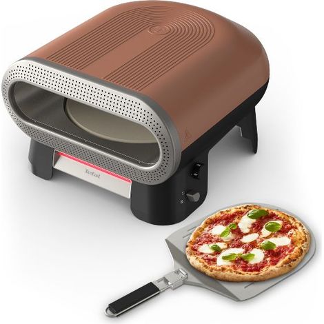 Four à pizza électrique d'extérieur - TEFAL - JM600TE0 - 2600W - Pierre rotative - Jusqu'à 400°C (1/4)
