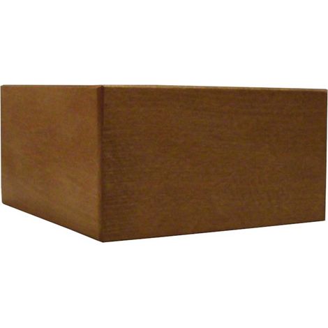 4 pieds angle droit bois merisier clair 8 cm