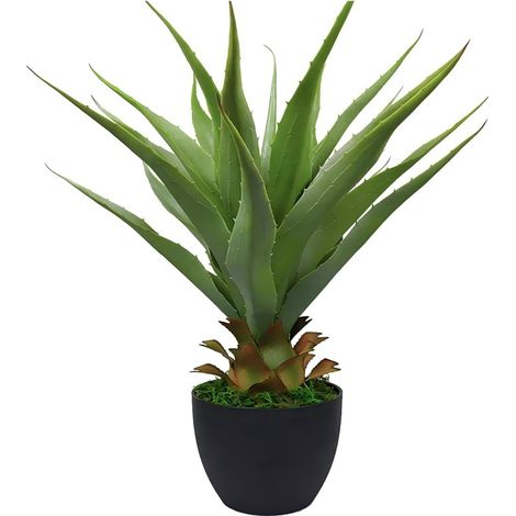 Artificial 2.23ft Spiked Agave Plants, Artificial Plants Outdoor UV Resistant,Small Artificial Plants Indoor Perfect for Front Porch, Patio, Home, Office Decor (1/5)