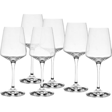 Set 6 Calici da Tavola Vino Bianco in Vetro Aria 46 cl RCR