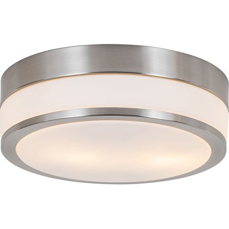 Modern Outdoor Ceiling Light Steel 28 cm IP44 - Flavi