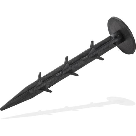 100 Stück Erdanker Anker Befestigung für Mulchfolie Unkrautfolie 120 mm (1/4)