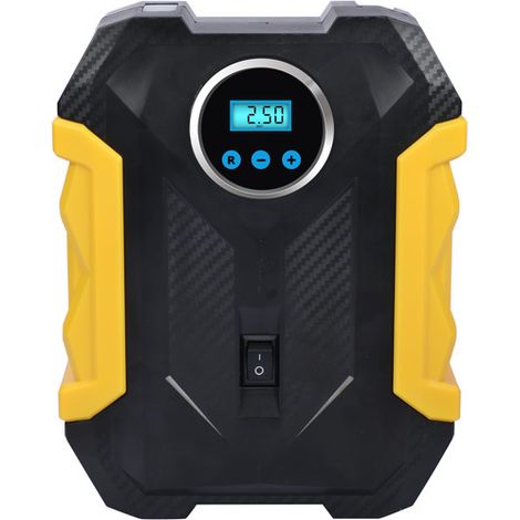 Luftkompressor-Reifenfüller, tragbarer digitaler Luftkompressor mit LED-Leuchten 12 V DC, 150 PSI Autopumpe, Handreifenfüller für Auto, Fahrrad, Motorrad, Ball, Ballon