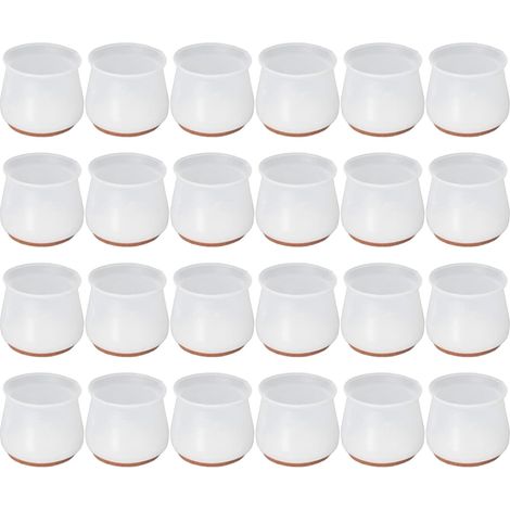 Protections de pieds chaise en silicone avec feutre meubles (1/5)