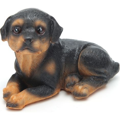 Miniatur-Hundefiguren aus Kunstharz für Garten- und Innendekoration (1/5)