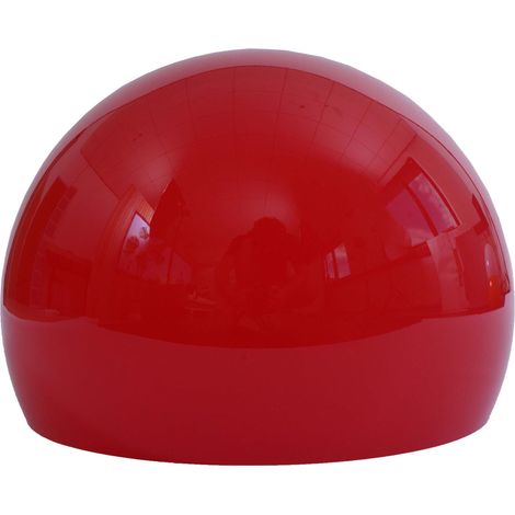 [NEUWERTIG] Lampenschirm HHG-106 für Bogen- und Pendelleuchte, Ersatzschirm, Ø 40cm, Kunststoff rot