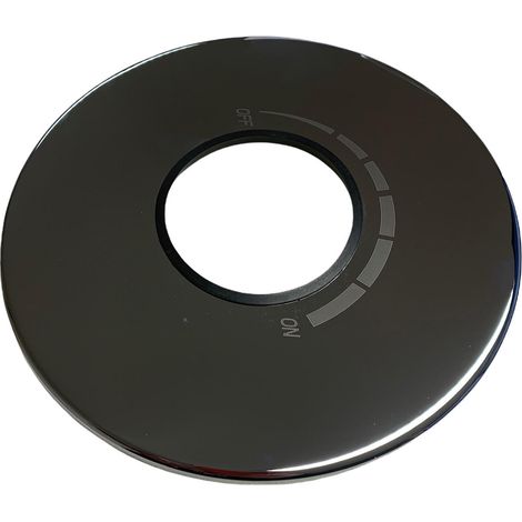 Chrome Metal Concealing Plate 70mm Width Concealed Recessed Shower Valves (1/2)
