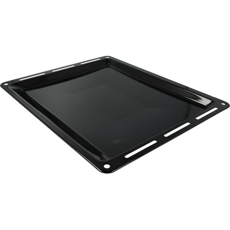 vhbw Backblech kompatibel mit Neff Backofen - 45,8 x 36,5 x 4 cm, Antihaftbeschichtet, Emailliert, Schwarz