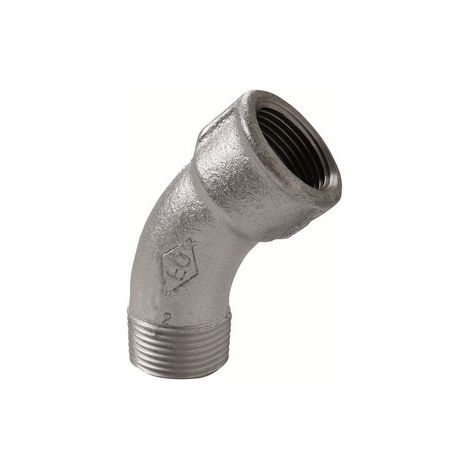 CURVA LUNGA MF 45° ZINCATA 1/2 -CONF