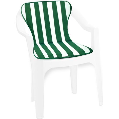 Cuscino Coprisedia con Seduta + Schienale Universali Giardino Bar Ristorante Hotel 100% Made in Italy - Verde (1/4)
