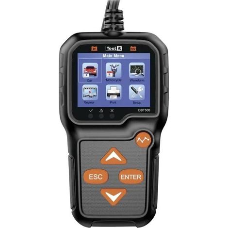 Toolit DBT500 tester de batería negro 6 y 12 voltios