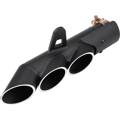 Silencieux Échappement Triple Sortie Embout Universel pour Moto YZF-R6 (1/5)