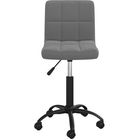 Maison Exclusive - Sedia da Pranzo Girevole Grigio Scuro in Velluto