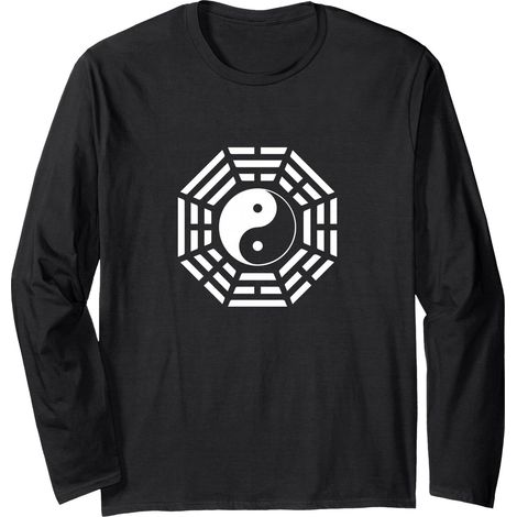 Miroir Feng Shui Design Yin/Yang Huit Trigrammes Symbole Manche Longue