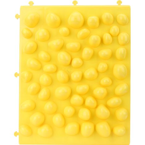 Tapis de massage des pieds en caoutchouc jaune, coussinet pour soulager les tensions et favoriser la circulation sanguine, décoration de jardin (1/5)