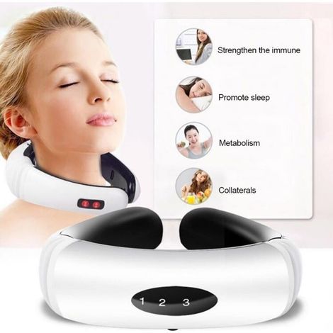 Elektromagnetisches Nackenmassagegerät. Multifunktionale Physiotherapie für Nacken und Schultern. Massagegerät für Schultern, Nacken und Rücken – AquaForge (1/5)