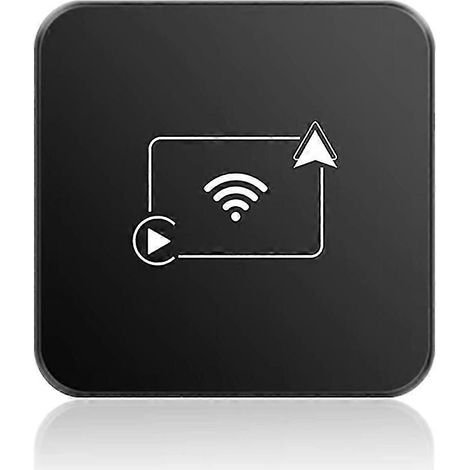 Boîtier CarPlay sans fil Android Auto, Wi-Fi 2,4 GHz et 5,8 GHz, Bluetooth, connexion automatique, compatible Plug and Play, facile à utiliser. WHBYV (1/4)
