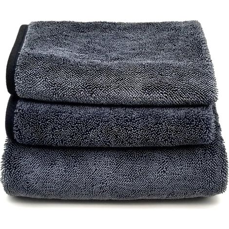 Set di 3 panni magici per la doccia, extra assorbenti per la casa, panni per la pulizia in microfibra riutilizzabili, senza aloni per vetri, auto, cucina e bagno. (1/4)