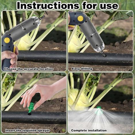 Micro-pulvérisateur - Jet D'air 360 Degres - Pour Irrigation Hydroponique Jardin Pelouse - 20 Pieces (1/5)