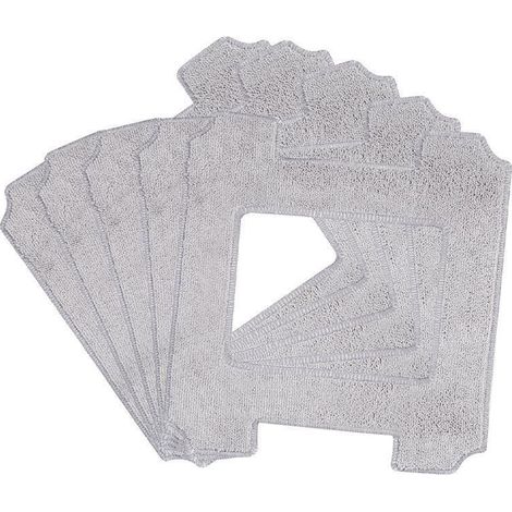 Lot de 6 tampons de nettoyage，Chiffon de nettoyage en microfibre lavable，pour robots de nettoyage de vitres Ecovacs Winbot W1 / W1 Pro / W2 / W2 Omni - Pour robot nettoyeur de vitre (1/5)