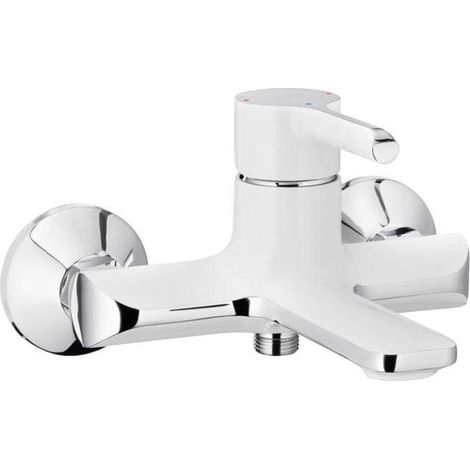 KFA Angelit grifo de bañera cromo blanco diseño moderno