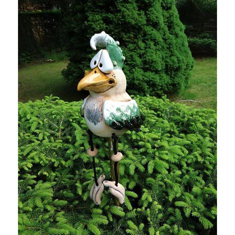 (Vert) Décoration de ferme de poulets excentrique, sculpture de paysage de cour de ferme en extérieur, artisanat en résine (1/4)