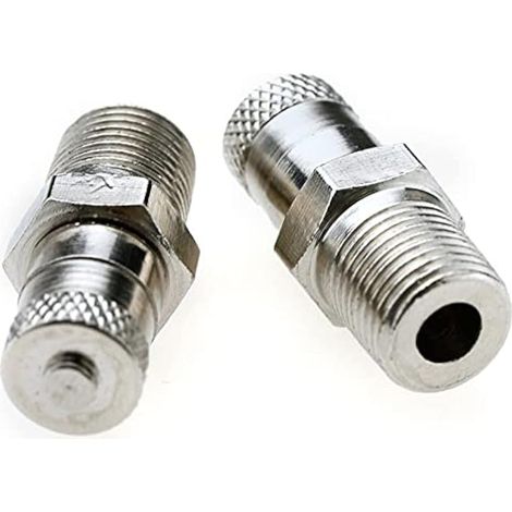 2x Valve de Réservoir Schrader 1/8" BSP, BSPT, pour Roue 25mm, Compresseur d'Air 500 PSI (35 Bar) (1/3)