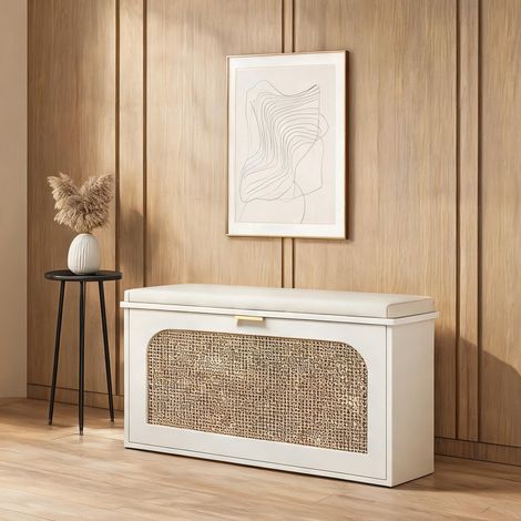 Banc de rangement avec coussin casier escamotable finition (1/5)