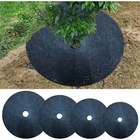 (52CM) Nouvelle toile de protection pour arbres, toile de paillis écologique, anneau de paillis rond, barrière anti-mauvaises herbes, couverture pour plantes pour jardins intérieurs et extérieurs