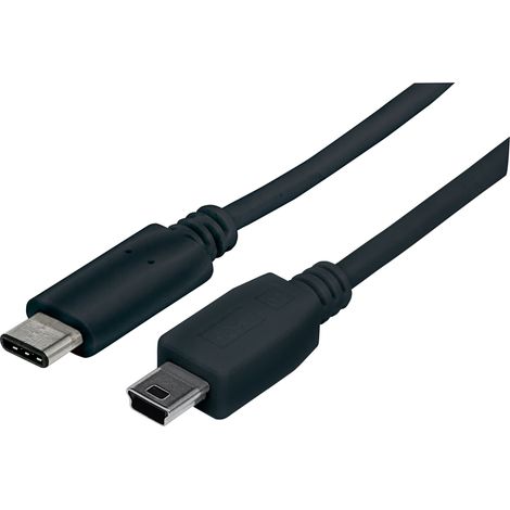 MANHATTAN Cavo HiSpeed USB2.0 Mini-B Maschio / C Maschio 1m Nero (1/2)