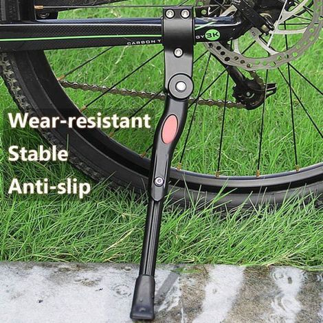 1 caballete para bicicleta, ajustable de 350 a 400 mm, de aleación de aluminio, con base antideslizante, para bicicletas de carretera y montaña de 24 a 27 pulgadas. (1/2)