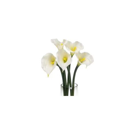 Strauß aus 10 künstlichen Calla-Lilien aus Latex, 34 cm Durchmesser – Dekorative Calla-Lilien, elegante Kunstblumen für Veranstaltungen und Hochzeiten (1/5)