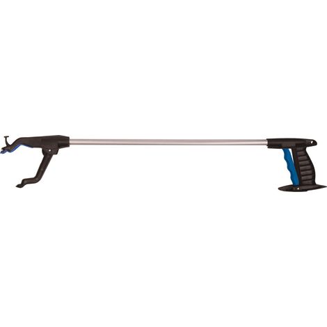 Vitility Pince de préhension pour seniors avec crochet et aimant, bâton léger 76 cm 174 g, longue pince et ramasse-objets, pince à déchets, aide mobilité, outil de ramassage sans se baisser (1/6)
