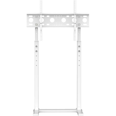 Meuble TV, Hauteur réglable, Supporte les téléviseurs de 32 à 65 pouces, BLANC (1/2)