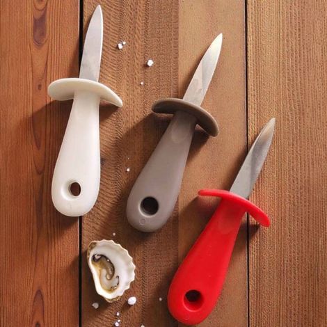 Coltello Apri Ostriche Capesante Frutti Mare Apriostriche Acciaio Colore Casuale