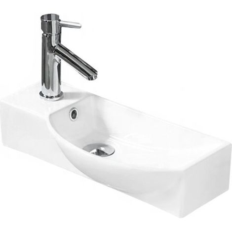 Mexen Hugo Aufsatzwaschtisch rechts 50 x 23 cm, Weiß - 21255000R (1/2)