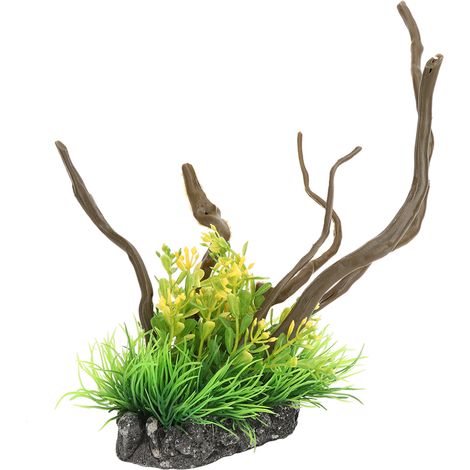 Simulation de plantes aquatiques en plastique, accessoire de décoration d'aménagement paysager pour Aquarium (1/5)