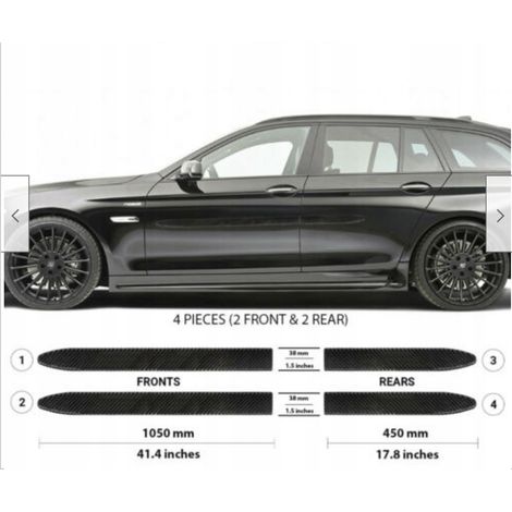 BMW 5 2010-2016 - Molduras laterales de puertas negras (1/5)