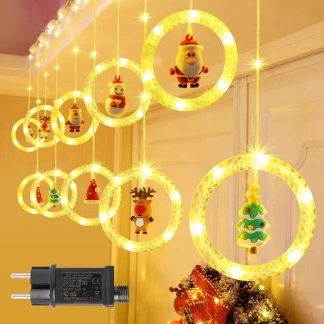 Guirlande Lumineuse LED, Fenêtre Balcon Terrasse Chambre Maison, 3M, Guirlande Lumineuse, Intérieur, Décoration Noël (1/5)