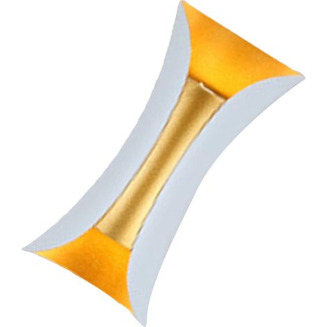 Applique murale extérieure étanche, style moderne et minimaliste, idéale pour le salon ou la chambre. 85 à 265 V, 6 W, blanc et or. (1/5)