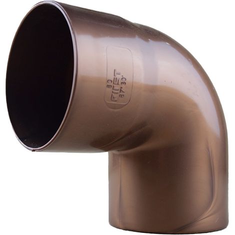 First Plast – Coude PVC mâle/femelle 87°30 pour tube de descente Ø80 – Matériau PVC – Aspect cuivre élégant pour systèmes de drainage (1/4)
