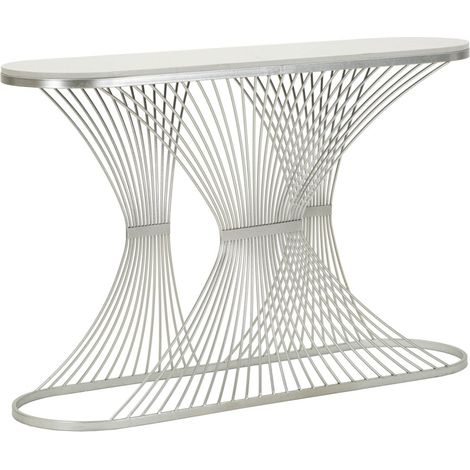 Console Design en Marbre "Bridge" 120cm Argent (1/5)
