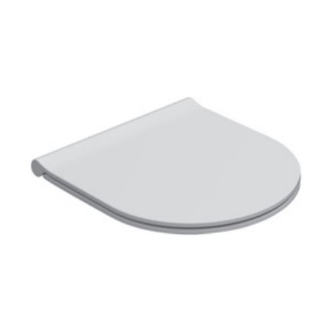 Ceramica Globo – Abattant WC amovible en duroplast – Système antibactérien – Libération rapide – Dimensions 39,5 x 36 cm – Blanc brillant (1/5)