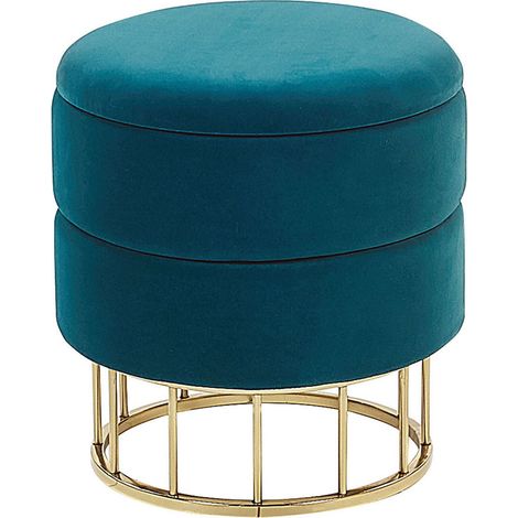 Storage Pouffe ELGIN Velvet Teal