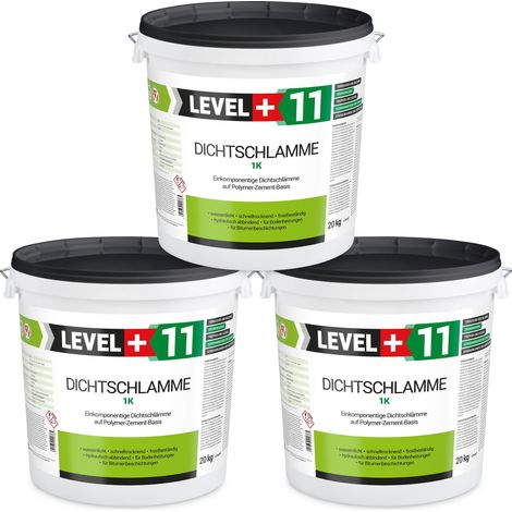LEVEL+ Dichtschlämme 1K Trockener Keller Abdichtung L+11 - 60KG