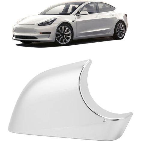 Tesla rechte Außenspiegelabdeckung, verchromte untere Abdeckungshalterung für Außenspiegel 2287.3006, kompatibel mit Tesla Model 3 2017-2021. (1/5)