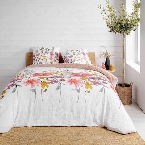 Parure 3 p. 260 x 240 cm double gaze coton imp. 57 fils Rosine (1/5)