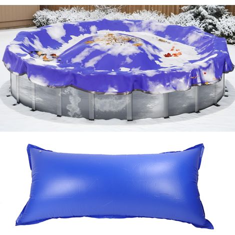 Cojín protector para cubierta de piscina de PVC resistente a las heladas, tamaño 3,9 x 7,8 pies (1/5)