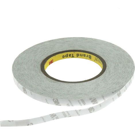 Ruban adhésif double face 3M 10 mm - 50 mètres - Ledme - LM2072 (1/2)