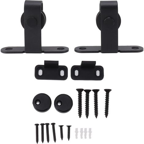Barn Door Hardware Kit Super Silent Strong Load Bearing Mini Sliding Door Track Roller Kit for Cupboard (1/5)